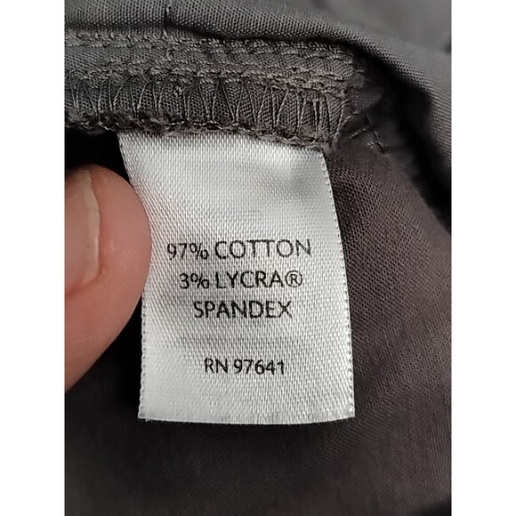 J. Jill Pants Womens Size 14 Gray midrise Cotton Blend Stretch Chino Trousers - Picture 12 of 13